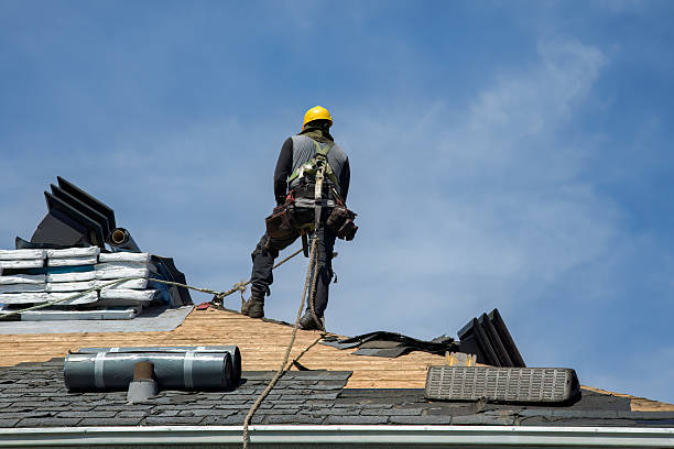 Professional Flat Roof Repair technician working in Magee, MS